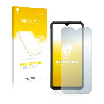Front side of a product packaging with the brand logo upscreen. Next to it is the device Ulefone Armor 7 shown with the corres