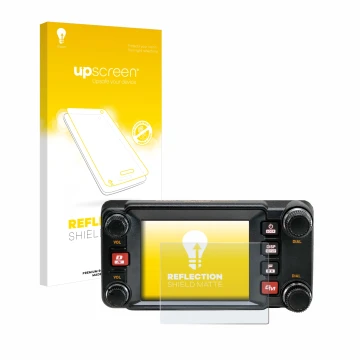 Front side of a product packaging with the brand logo upscreen. Next to it is the device Yaesu FTM-400XDR shown with the corre