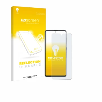 Front side of a product packaging with the brand logo upscreen. Next to it is the device Samsung Galaxy Note 10 Lite shown wit