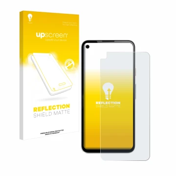 Front side of a product packaging with the brand logo upscreen. Next to it is the device Google Pixel 4a shown with the corres