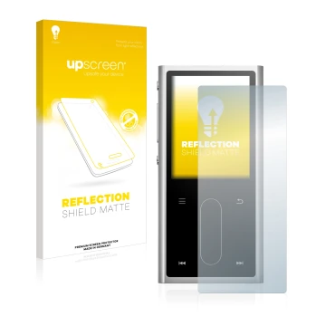 Front side of a product packaging with the brand logo upscreen. Next to it is the device FiiO M3K shown with the corresponding