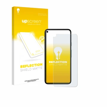 Front side of a product packaging with the brand logo upscreen. Next to it is the device Google Pixel 5 shown with the corresp