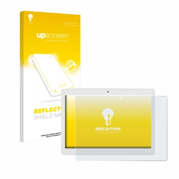 Front side of a product packaging with the brand logo upscreen. Next to it is the device Alldocube M5X Pro shown with the corr