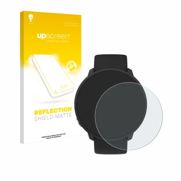 Front side of a product packaging with the brand logo upscreen. Next to it is the device Polar Unite shown with the correspond