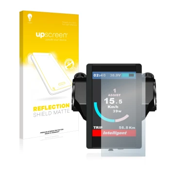 Front side of a product packaging with the brand logo upscreen. Next to it is the device Bafang 850c shown with the correspond