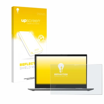 Front side of a product packaging with the brand logo upscreen. Next to it is the device Lenovo ThinkPad X1 Yoga (5th. Gen.) s