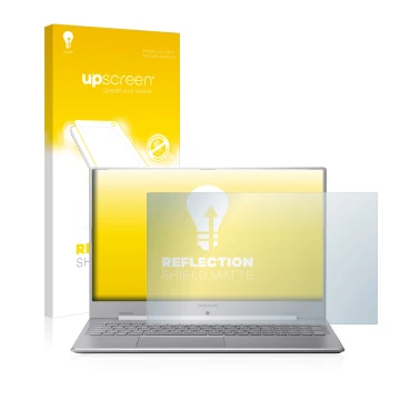 Front side of a product packaging with the brand logo upscreen. Next to it is the device MEDION Akoya S17403 shown with the co