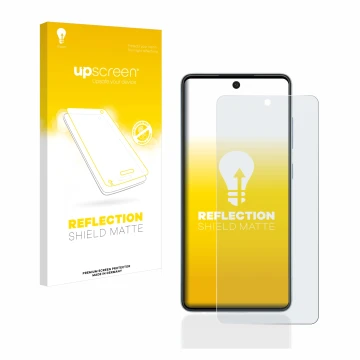 Front side of a product packaging with the brand logo upscreen. Next to it is the device Samsung Galaxy A52 5G shown with the 