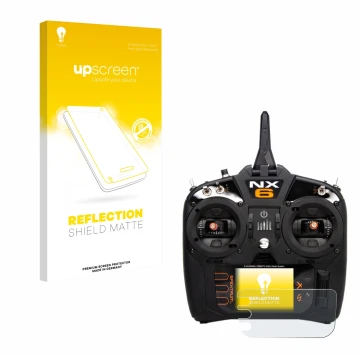 Front side of a product packaging with the brand logo upscreen. Next to it is the device Spektrum NX10 shown with the correspo