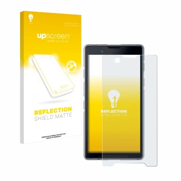 Front side of a product packaging with the brand logo upscreen. Next to it is the device Bittium Tough Mobile 2 shown with the