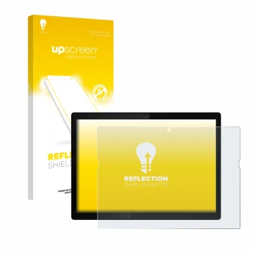 Front side of a product packaging with the brand logo upscreen. Next to it is the device Lenovo ThinkPad X12 Gen 1 shown with 