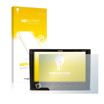 Front side of a product packaging with the brand logo upscreen. Next to it is the device Fiat Ducato III 2006 - 2011 Zenec Z-E