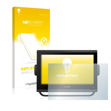 Front side of a product packaging with the brand logo upscreen. Next to it is the device Garmin GPSMAP 923 shown with the corr