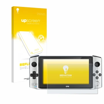 Front side of a product packaging with the brand logo upscreen. Next to it is the device GPD Win 3 shown with the correspondin