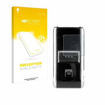 Front side of a product packaging with the brand logo upscreen. Next to it is the device Opticon OPN-2001 shown with the corre