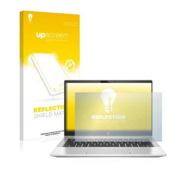 Front side of a product packaging with the brand logo upscreen. Next to it is the device HP ProBooks 430 G8 shown with the cor