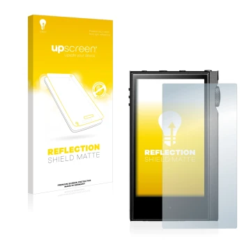 Front side of a product packaging with the brand logo upscreen. Next to it is the device Astell&Kern Kann Alpha shown with the