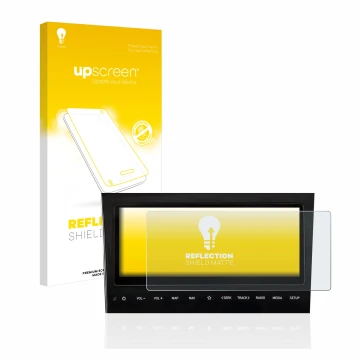 Front side of a product packaging with the brand logo upscreen. Next to it is the device Hyundai Tucson NX4 2021 Infotainment 