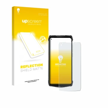 Front side of a product packaging with the brand logo upscreen. Next to it is the device Ulefone Power Armor 13 shown with the