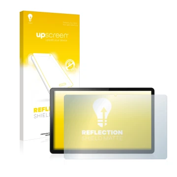 Front side of a product packaging with the brand logo upscreen. Next to it is the device Lenovo Tab P11 5G shown with the corr