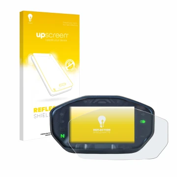 Front side of a product packaging with the brand logo upscreen. Next to it is the device Ducati Monster / Monster + 2021 shown