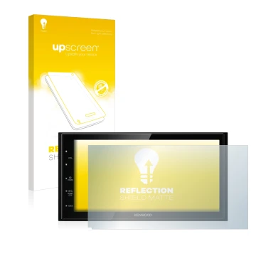 Front side of a product packaging with the brand logo upscreen. Next to it is the device Kenwood DMX5020DABS shown with the co