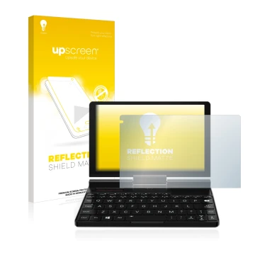Front side of a product packaging with the brand logo upscreen. Next to it is the device GPD Pocket 3 shown with the correspon