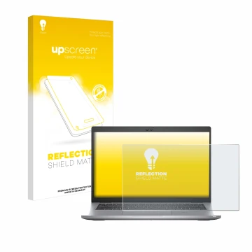 Front side of a product packaging with the brand logo upscreen. Next to it is the device Dell Latitude 5420 shown with the cor