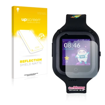 Front side of a product packaging with the brand logo upscreen. Next to it is the device SoyMomo Space 2.0 shown with the corr