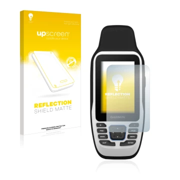 Front side of a product packaging with the brand logo upscreen. Next to it is the device Garmin GPSMAP 79s shown with the corr