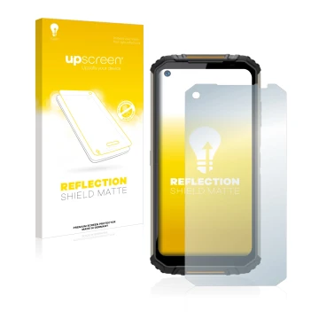 Front side of a product packaging with the brand logo upscreen. Next to it is the device Oukitel WP16 shown with the correspon