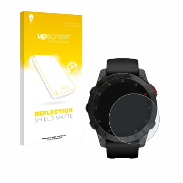 Front side of a product packaging with the brand logo upscreen. Next to it is the device Garmin epix (Gen. 2) shown with the c