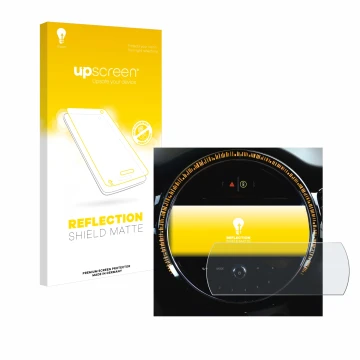 Front side of a product packaging with the brand logo upscreen. Next to it is the device Mini Cooper 2021 Infotainment System 