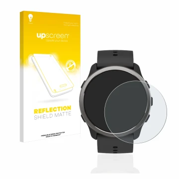 Front side of a product packaging with the brand logo upscreen. Next to it is the device Suunto 5 Peak shown with the correspo
