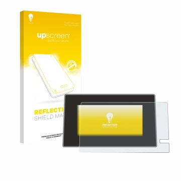 Front side of a product packaging with the brand logo upscreen. Next to it is the device Renault Trafic 2021 Easy Link 8