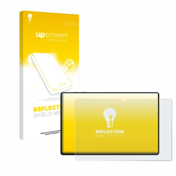 Front side of a product packaging with the brand logo upscreen. Next to it is the device Samsung Galaxy Tab S8 Ultra 5G shown 