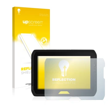 Front side of a product packaging with the brand logo upscreen. Next to it is the device Trimble T100 shown with the correspon