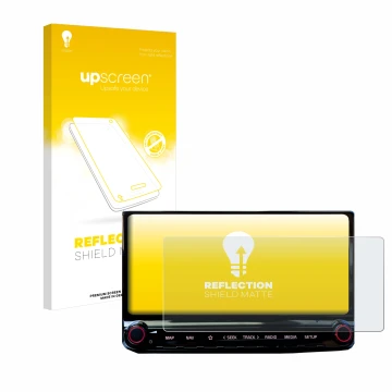 Front side of a product packaging with the brand logo upscreen. Next to it is the device Kia Ceed 2022 Infotainment System 10.