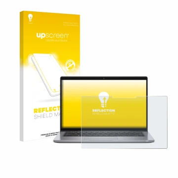Front side of a product packaging with the brand logo upscreen. Next to it is the device Dell Latitude 7320 2-in-1 shown with 