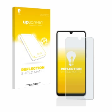 Front side of a product packaging with the brand logo upscreen. Next to it is the device Samsung Galaxy A33 5G shown with the 