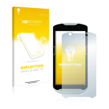 Front side of a product packaging with the brand logo upscreen. Next to it is the device Zebra TC52 shown with the correspondi