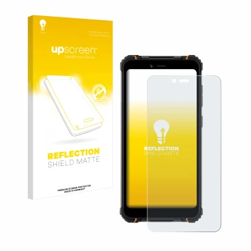 Front side of a product packaging with the brand logo upscreen. Next to it is the device Hotwav T5 Pro shown with the correspo