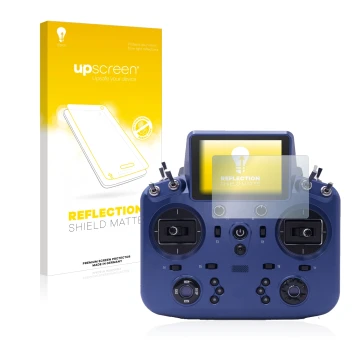 Front side of a product packaging with the brand logo upscreen. Next to it is the device FrSky Tandem X18 shown with the corre