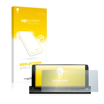 Front side of a product packaging with the brand logo upscreen. Next to it is the device Volkswagen Caddy 5 Discover Media 10