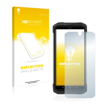 Front side of a product packaging with the brand logo upscreen. Next to it is the device Doogee S98 Pro shown with the corresp