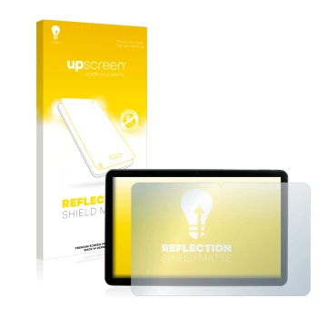 Front side of a product packaging with the brand logo upscreen. Next to it is the device MEDION Lifetab P10752 shown with the 