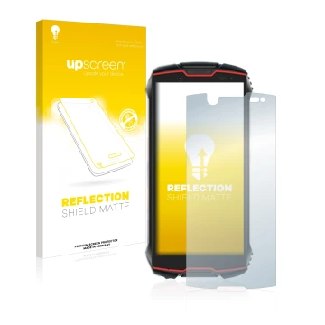 Front side of a product packaging with the brand logo upscreen. Next to it is the device Cubot King Kong Mini 2 Pro shown with