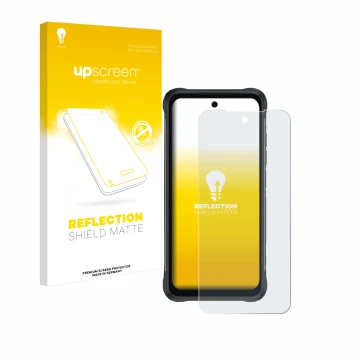 Front side of a product packaging with the brand logo upscreen. Next to it is the device Umidigi Bison 2 shown with the corres