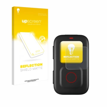 Front side of a product packaging with the brand logo upscreen. Next to it is the device GoPro Remote shown with the correspon