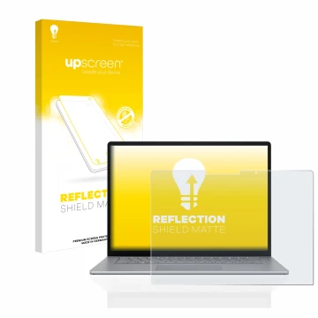 Front side of a product packaging with the brand logo upscreen. Next to it is the device Microsoft Surface Laptop 5 13.5